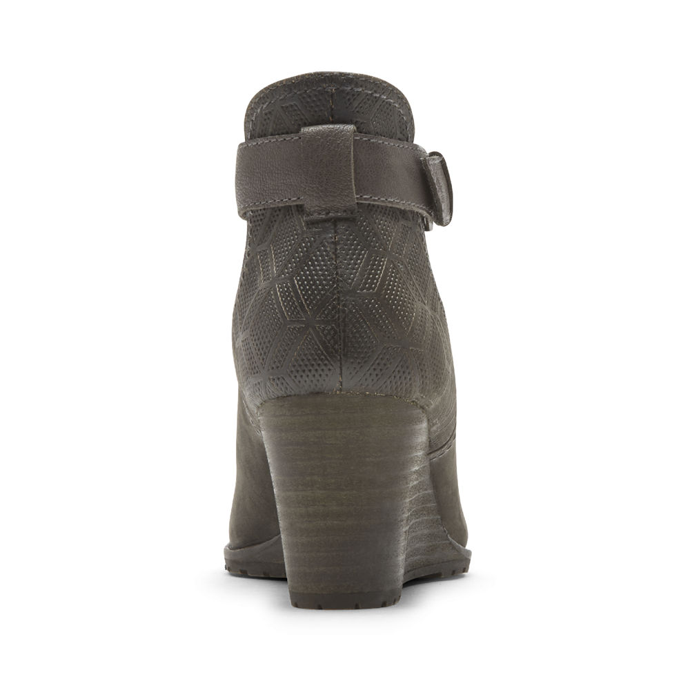 Rockport Boots Dame Svart - Cobb Hill Lucinda Open - ZGVQ01978